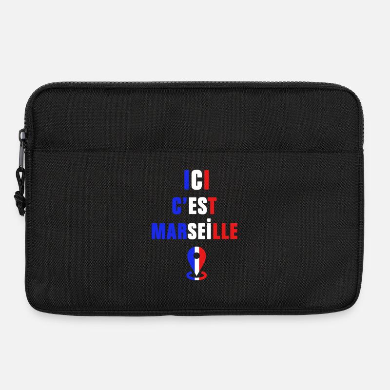 Das ist Marseille - Laptoptasche 13" - Schwarz