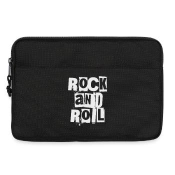 Design de logo Rock and Roll en détresse et audacieux - Sacoche pour ordinateur portable 13 pouces - noir - Devant