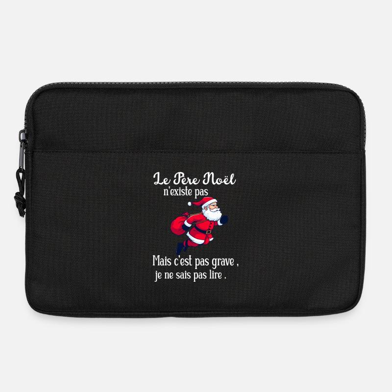 Santa Claus Doesn't Exist Kinder T-Shirt - Laptoptasche 13" - Schwarz