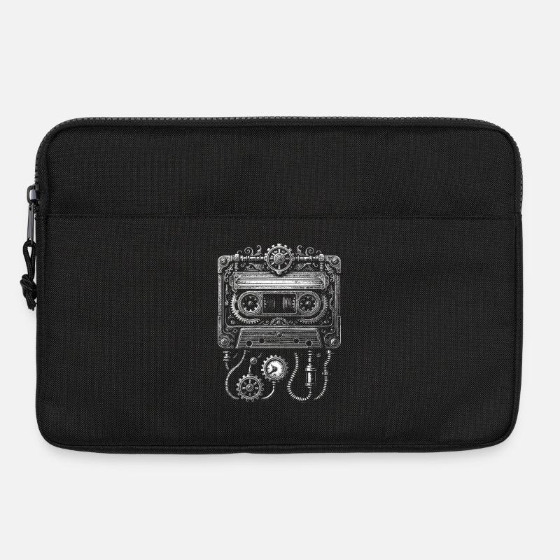 Cassetta Steampunk Clockwork - Borsa per laptop 13" - nero