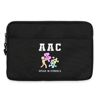 Communication AAC Langue des signes SLP - Sacoche pour ordinateur portable 13 pouces - noir - Devant