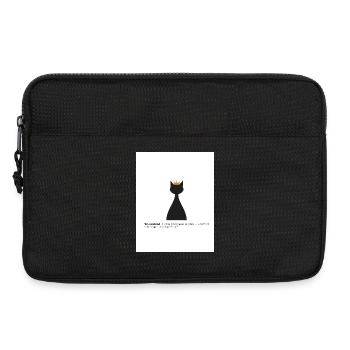 Gato Rey et son hypothèque - Sacoche pour ordinateur portable 13 pouces - noir - Devant