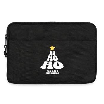 Merry Christmas HO HO HO Weihnachtsbaum Santa - Laptoptasche 13" - Schwarz - Vorne