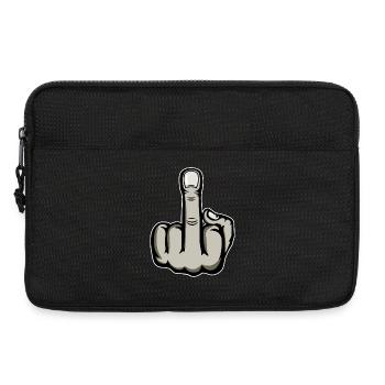 Doigt du milieu Doigt puant Baise Tu Design - Sacoche pour ordinateur portable 13 pouces - noir - Devant