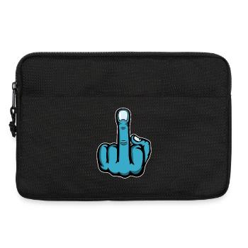 Doigt du milieu Doigt puant Baise Tu Design - Sacoche pour ordinateur portable 13 pouces - noir - Devant