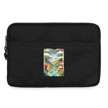 Ville faite de papier - Sacoche pour ordinateur portable 13 pouces - noir - Devant