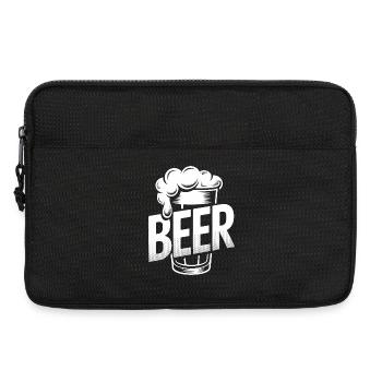 Bier – Cool Beer Logo - Laptoptasche 13" - Schwarz - Vorne