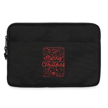 Merry Christmas Red Script - Laptop bag 13" - black - Front