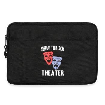 Theater Schauspieler Geschenkideen - Laptoptasche 13" - Schwarz - Vorne