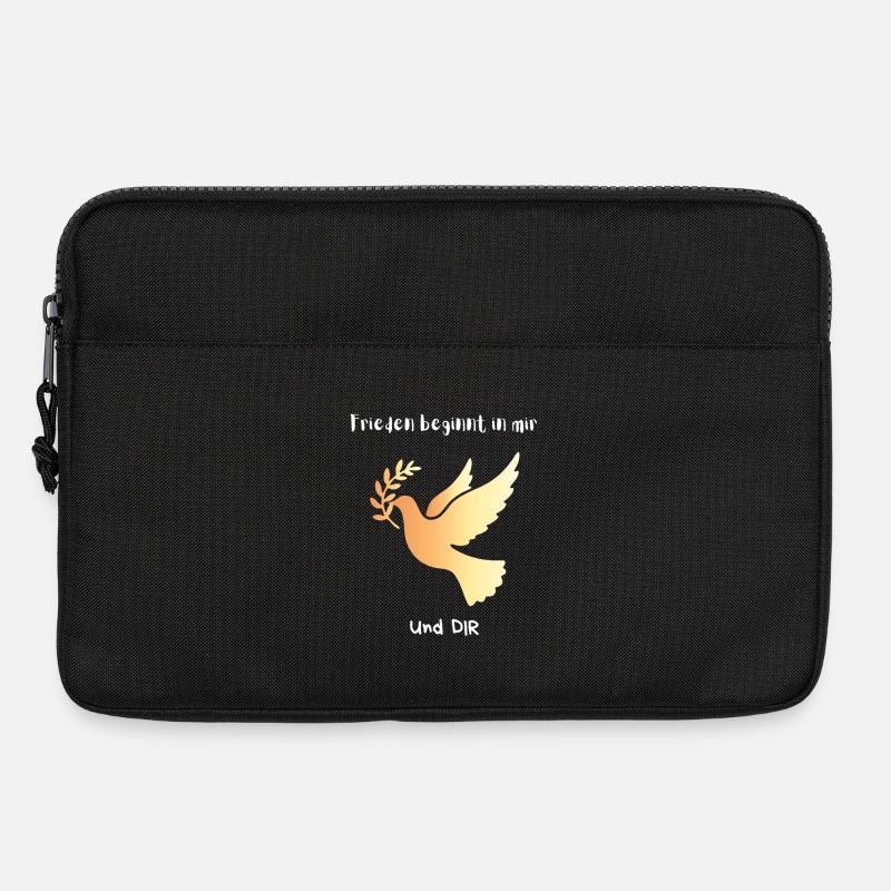 Frieden beginnt in mir und DIR - Laptoptasche 13" - Schwarz