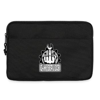 Mittelfinger Stinkerfinger 24h Service Design Grau - Laptoptasche 13" - Schwarz - Vorne