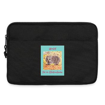 Wombat Shelter Seeker Illustration - Laptop bag 13" - black - Front