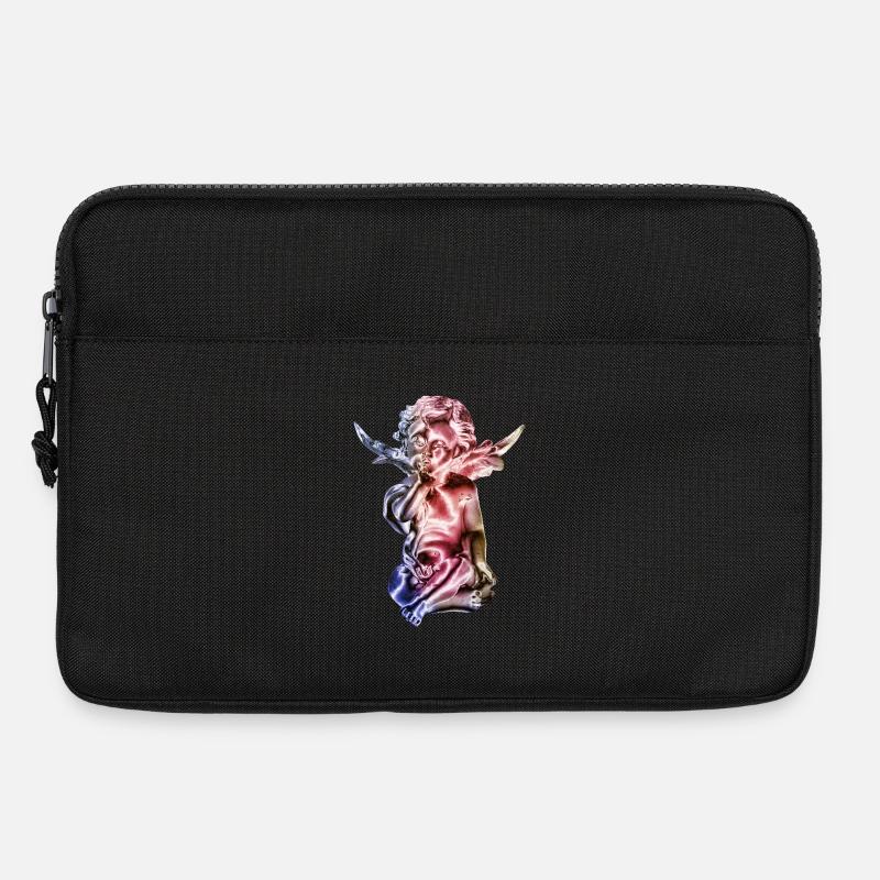 Engelskulptur Farbverlauf - Laptoptasche 13" - Schwarz