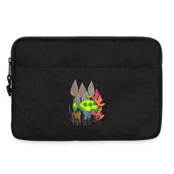 Neon-U-Boot im farbenfrohen Laub - Laptoptasche 13" - Schwarz - Vorne