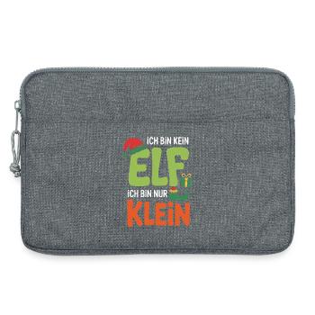 Je ne suis pas un ELF, je suis juste petit - Sacoche pour ordinateur portable 13 pouces - gris chiné - Devant