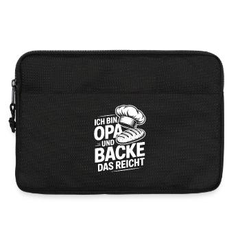 Opa Backt - Laptoptasche 13" - Schwarz - Vorne