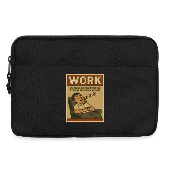 Auf Arbeit Nichts tun, wahres Potenzial - Laptoptasche 13" - Schwarz - Vorne