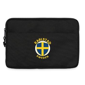 Karlstad Sweden Shield Design - Laptop bag 13" - black - Front