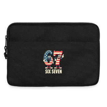 US Flag 67 Memes Six Seven - Laptoptasche 13" - Schwarz - Vorne