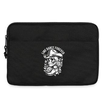 Bone Cowboy with Flower Frame - Laptop bag 13" - black - Front