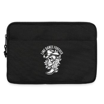Lust for Life Skull with Flower Hat - Laptop bag 13" - black - Front