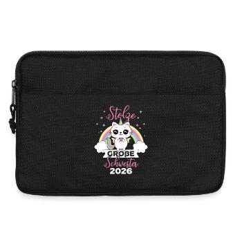 Stolze Große Schwester 2026 Einhorn Katze Baby - Laptoptasche 13" - Schwarz - Vorne
