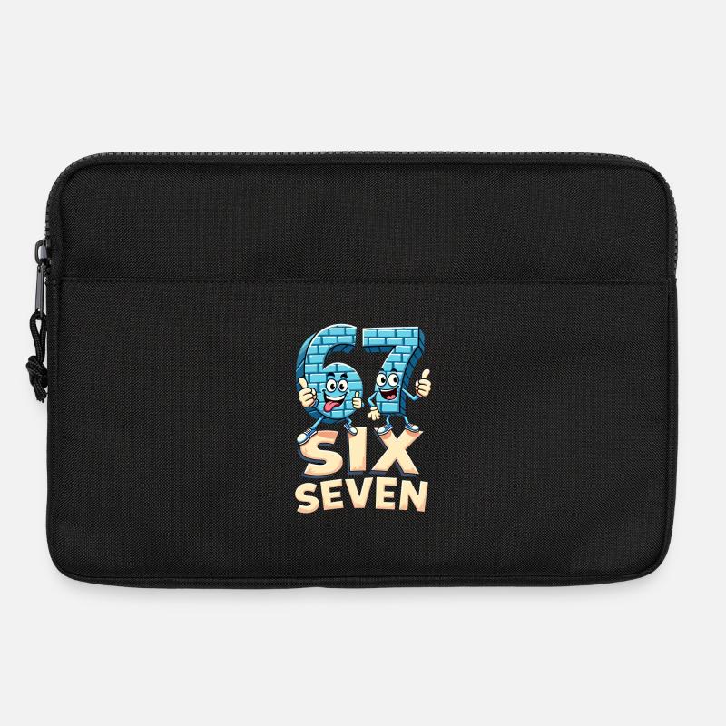 US Flag 67 Memes Six Seven - Laptoptasche 13" - Schwarz