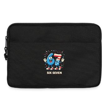 US Flag 67 Memes Six Seven - Laptoptasche 13" - Schwarz - Vorne