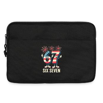 US Flag 67 Memes Six Seven - Laptoptasche 13" - Schwarz - Vorne