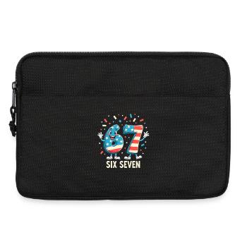 US Flag 67 Memes Six Seven - Laptoptasche 13" - Schwarz - Vorne