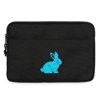 Cyber Rabbit Circuit Board Tech Vector - Laptop bag 13" - black - Front