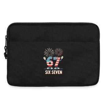 US Flag 67 Memes Six Seven - Laptop bag 13" - black - Front