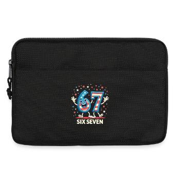 US Flag 67 Memes Six Seven - Sacoche pour ordinateur portable 13 pouces - noir - Devant