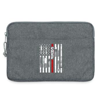 Chefkoch USA Flagge - Kochen Patriot Grillen  - Laptoptasche 13" - Grau meliert - Vorne