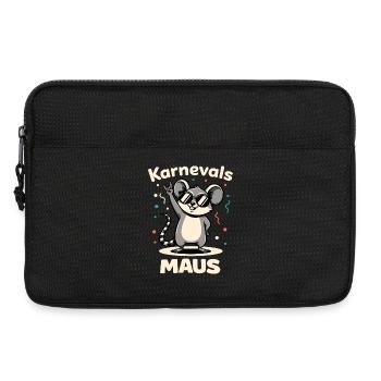 Karneval Rockmusik Karnevalsmaus Niedlich - Laptoptasche 13" - Schwarz - Vorne