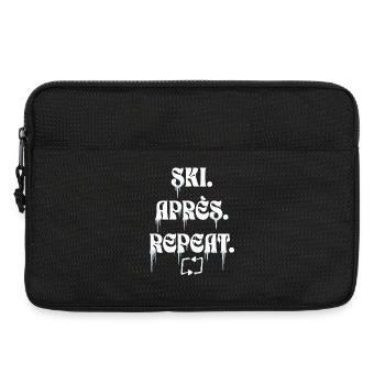Ski Après Repeat - Sacoche pour ordinateur portable 13 pouces - noir - Devant