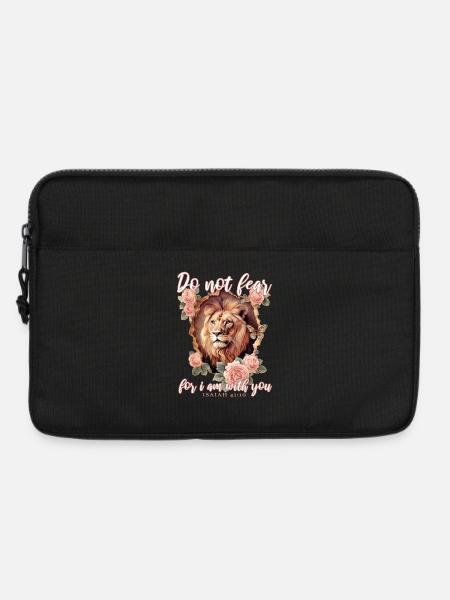 Löwe Bibelvers Christlich - Laptoptasche 13" - Schwarz