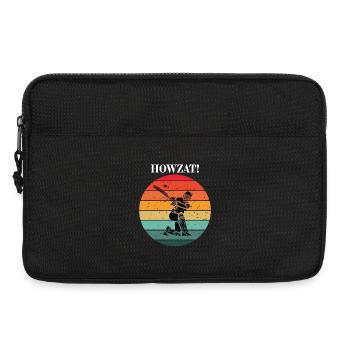 Cricket-Batsman bei Sonnenuntergang - Laptoptasche 13" - Schwarz - Vorne