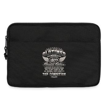 Cadeau d’anniversaire Vintage 1977 Vintage Born - Sacoche pour ordinateur portable 13 pouces - noir - Devant