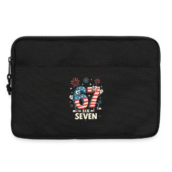 US Flag 67 Memes Six Seven - Laptoptasche 13" - Schwarz - Vorne