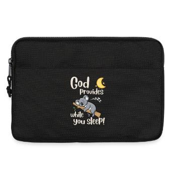 Jesus - Koala - God provides - christian -Faith - Laptop bag 13" - black - Front