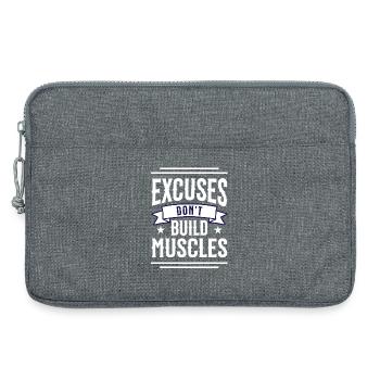 Don't excuse - Laptop bag 13" - heather grey - Front