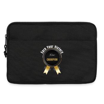 Verdiene deinen Sieg – Champion | Motivationspreis Ba - Laptoptasche 13" - Schwarz - Vorne