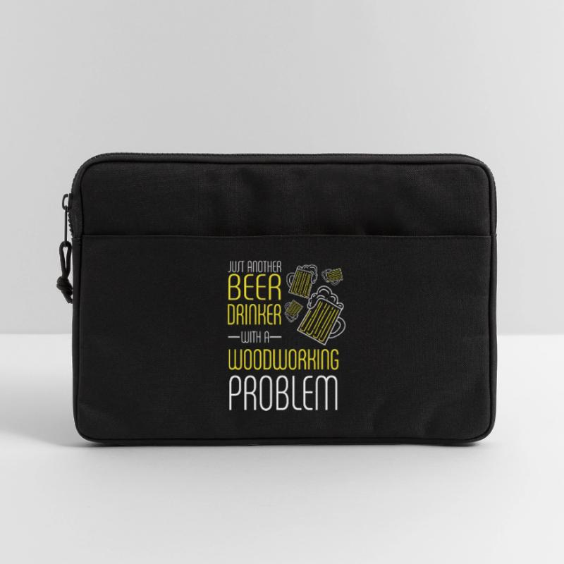 Beer Drinker With Woodworking Problem Laptop bag 13"
