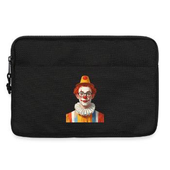 A clown for carnival / carnival - Laptop bag 13" - black - Front