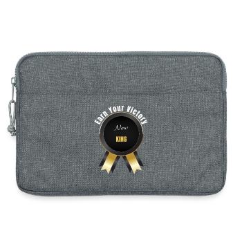 Gagnez votre victoire – Prix du Champion | Motivation Ba - Sacoche pour ordinateur portable 13 pouces - gris chiné - Devant