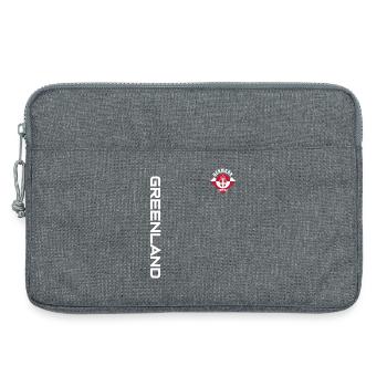 GROENLAND DANEMARK | DEPUIS 1814 - Sacoche pour ordinateur portable 13 pouces - gris chiné - Devant