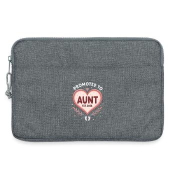 Tante 2026 Tante 2026 Befördert zu Tante 2026 - Laptoptasche 13" - Grau meliert - Vorne