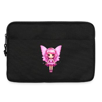 Mignonne Fée Rose - Sacoche pour ordinateur portable 13 pouces - noir - Devant