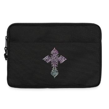 Cruciform Tribal Gradient Cross - Laptop bag 13" - black - Front